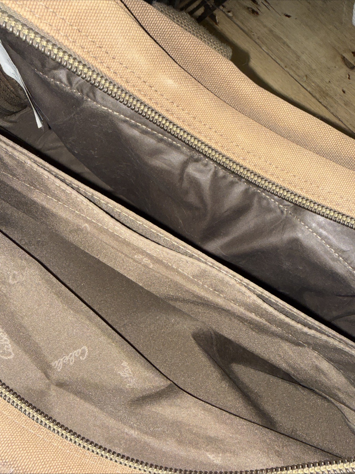 Cabela’s Brown Canvas & Leather Fishing Hunting Camping Large Travel Luggage Bag