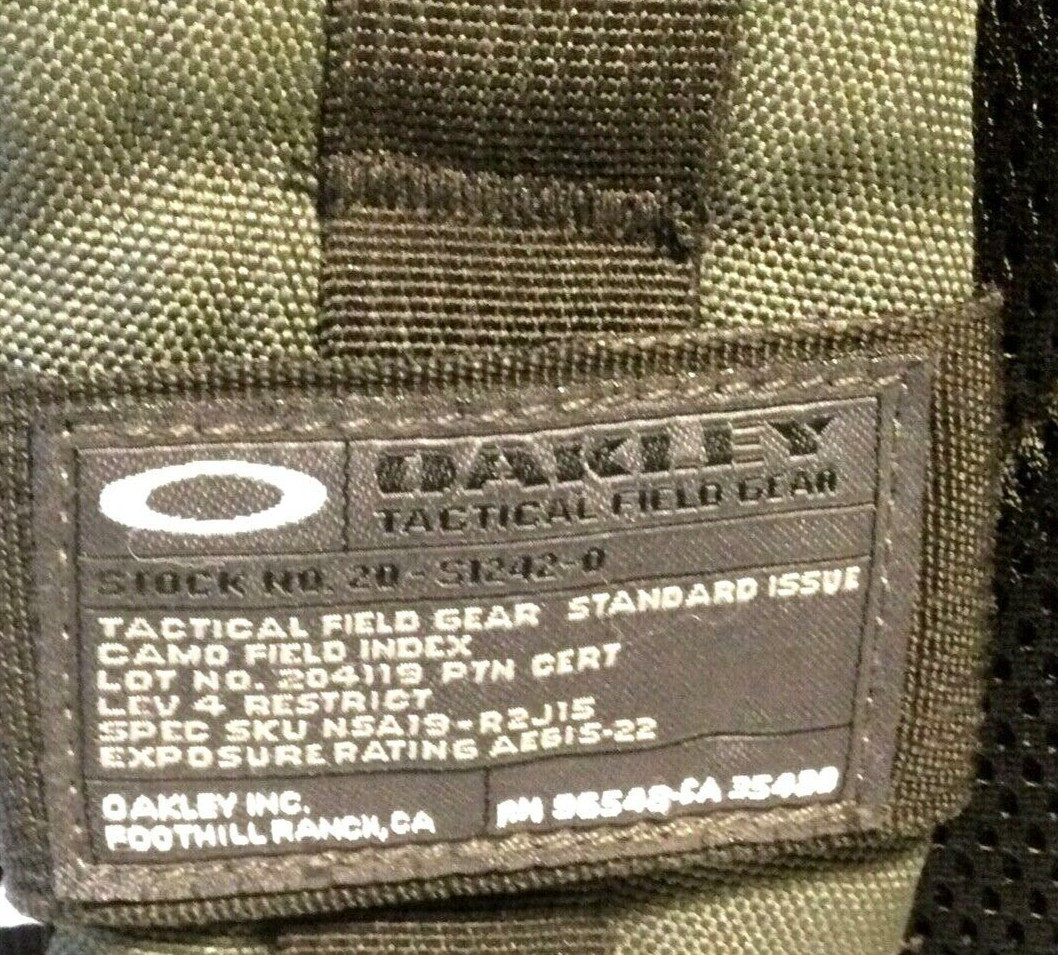 RARE OAKLEY AP MECHANISM BACKPACK Shadow Grey Tactical Gear Hiking Day Pack Bag