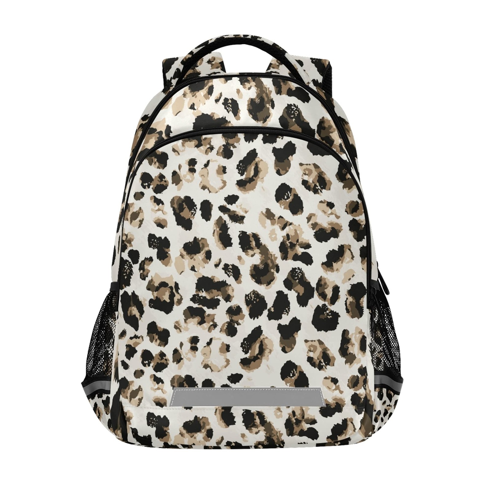 Leopard Print Backpack Laptop School Book Bag Lightweight Animal Daypack