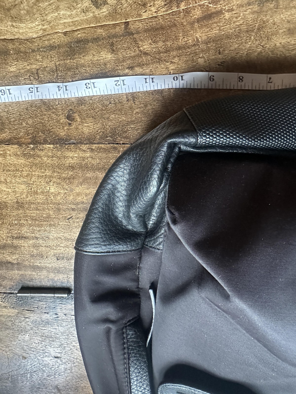 Calvin Klein Backpack Unisex Black Faux Leather Nylon Travel Laptop Bag