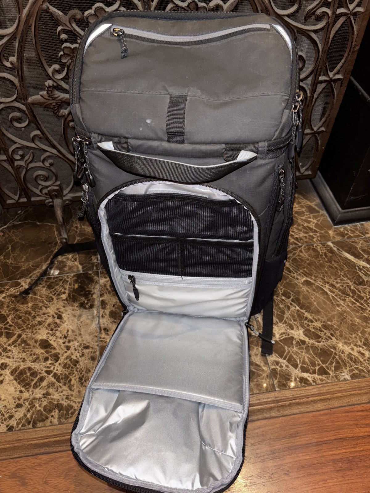 Titan PRO Backpack Cooler Black Pockets Insulated Compartments