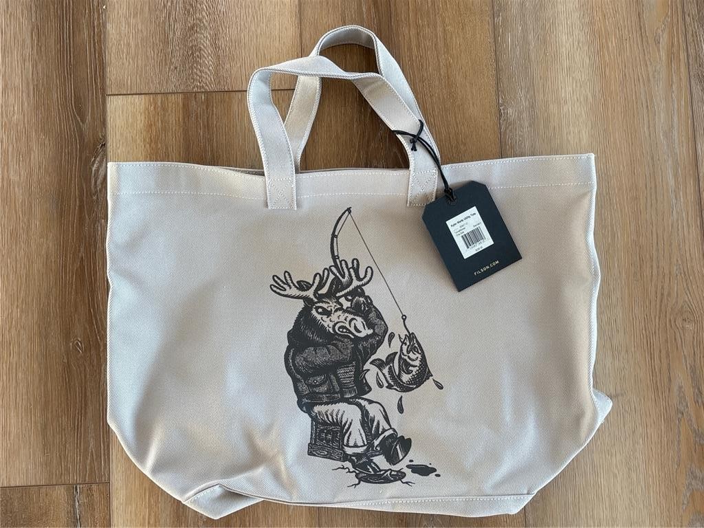 Filson Rugged Twill Utility Tote Kyler Martz Bag Cotton Twine Moose Made in USA