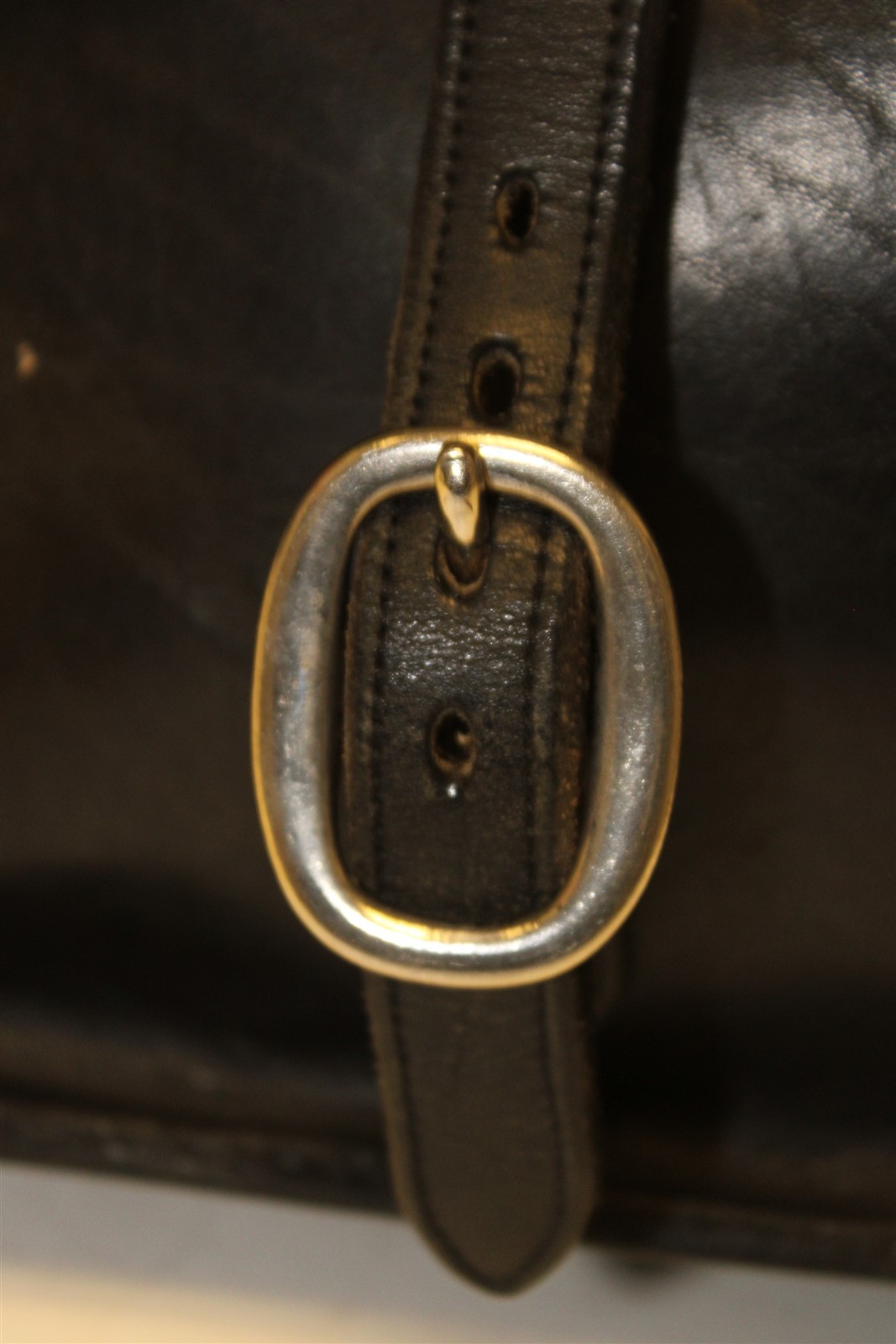Premium Thick Leather Hand Crafted Large Black Messenger Bag