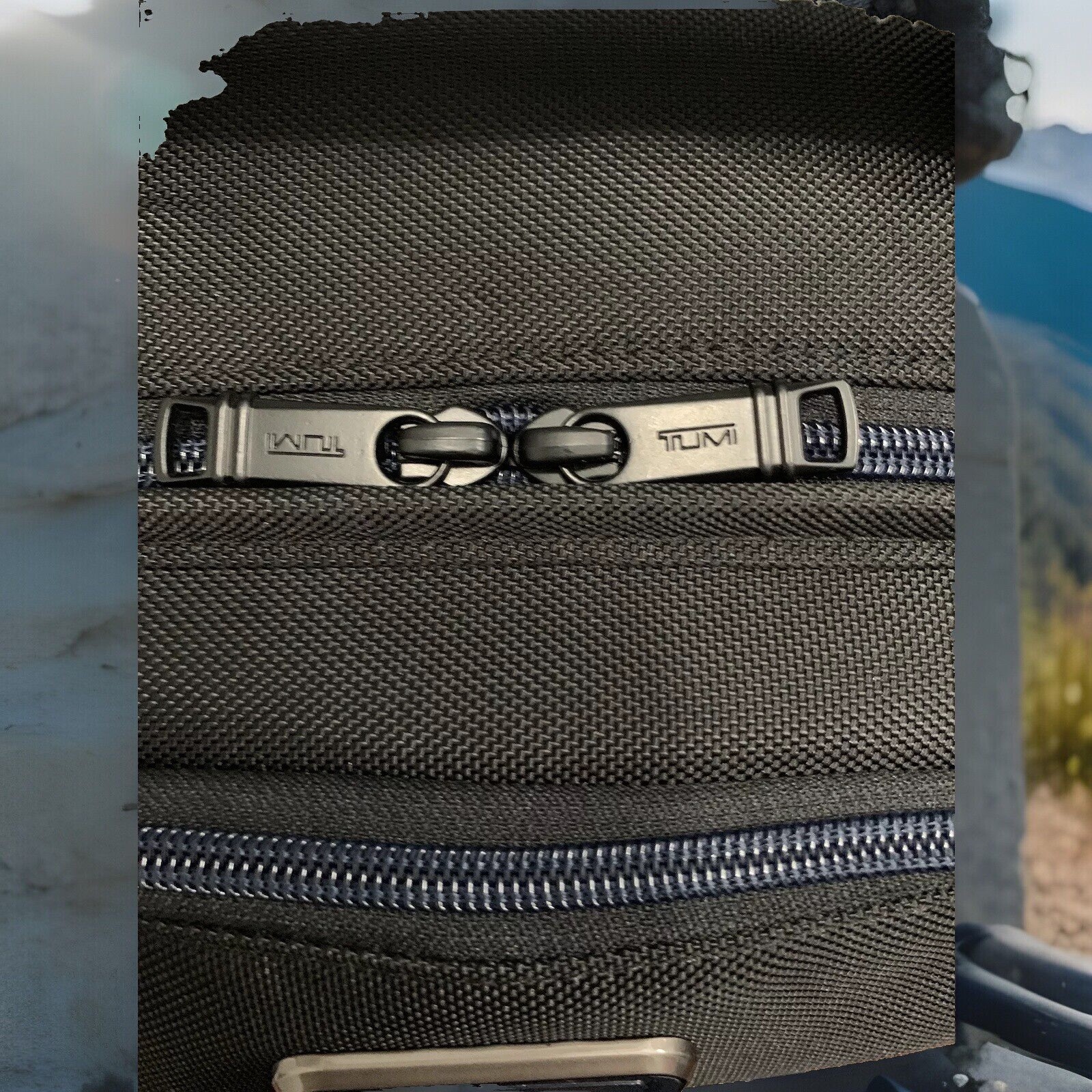 Tumi Alpha 3 Brief Laptop Backpack $625 NWOT Black with navy accent