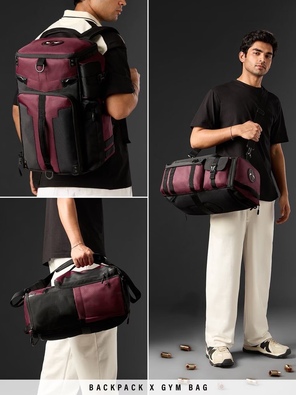Deadpool Maximum Effort Gear 3-in-1 Backpack Duffel official licensed 2026