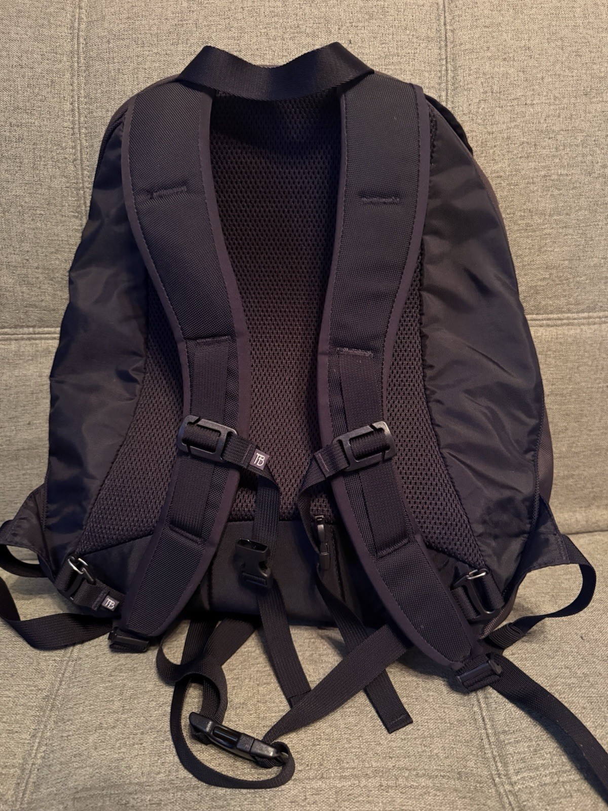 TOM BIHN Synapse 25 Everyday Backpack Multi-pocket Design Brown/light Blue
