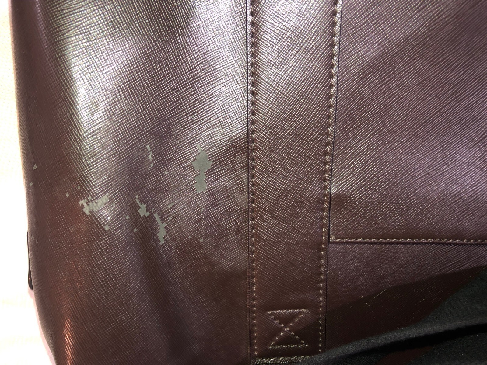 Jack Spade Men’s Adjustable Strap Leather Briefcase Laptop Bag Brown Pre-owned