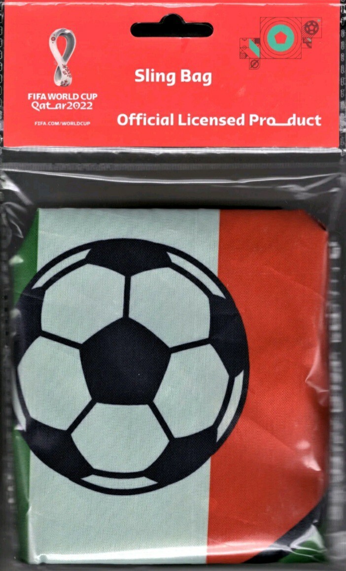 FIFA World Cup 2022 MEXICO Sling Bag 17″x13.5″ Soccer Drawstring Backpack NEW!!