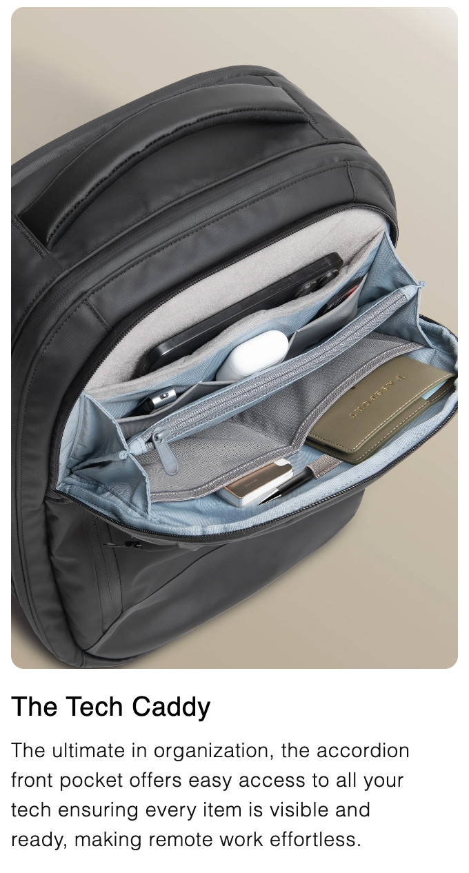 Sympl Commuter Pack 20L – Carbonate, EDC Tech/Laptop Backpack