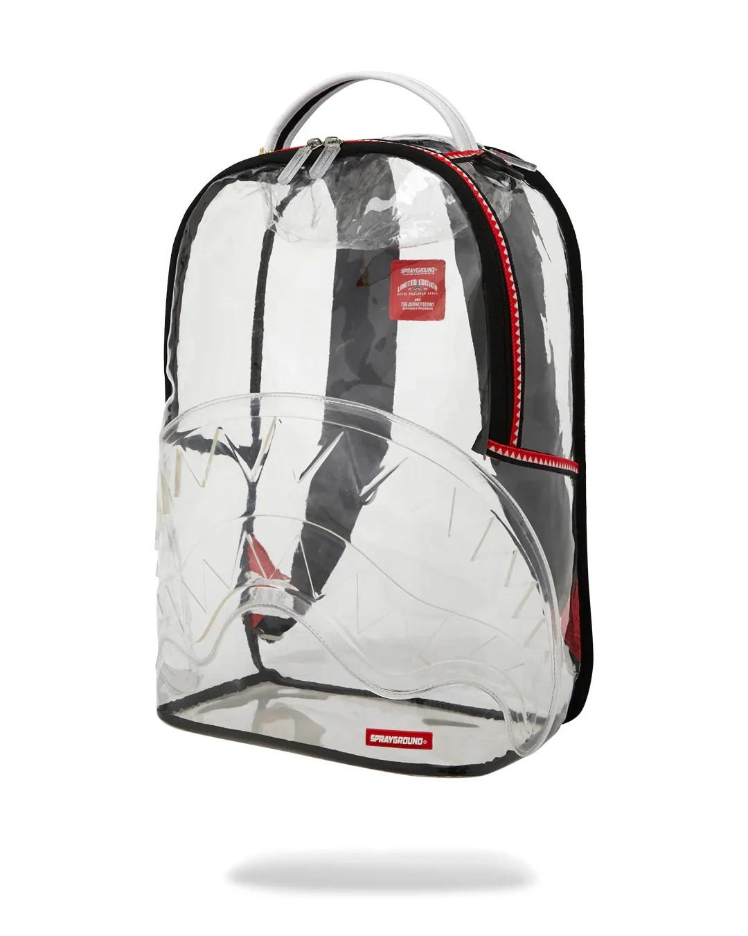 Sprayground 100% Transparent Backpack🔥New VSM Piping Clear Bookbag School Bag