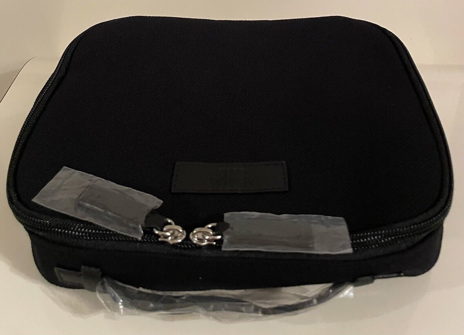 GIORGIO ARMANI Black Toiletry Bag Pouch Travel Case New with Dust Bag