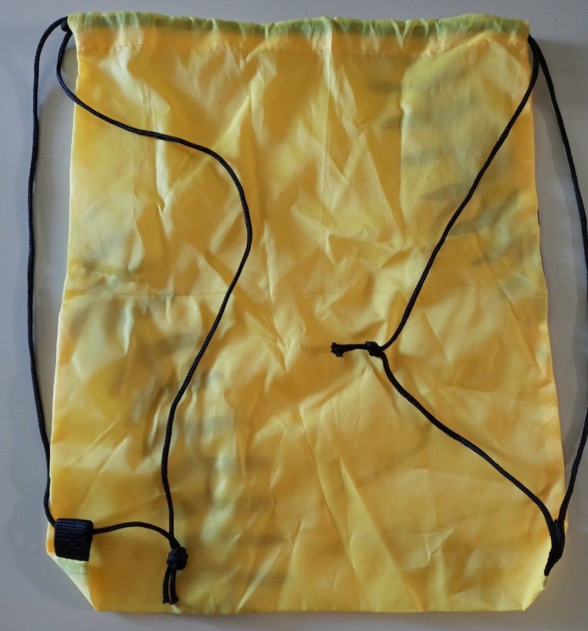 Baseball Drawstring Bag Yellow 100% Polyester Carry Sport Bag