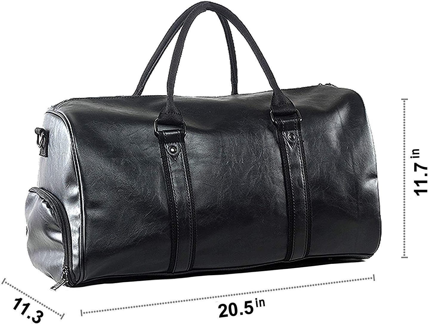Oversized Duffle Travel Bag Waterproof Leather Weekend Bag Large Carry on Large