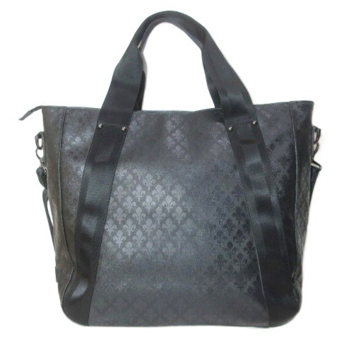 Patrick Cox Men’s Tote Shoulder Bag Black AB 13×5.5x17in Leather Vintage