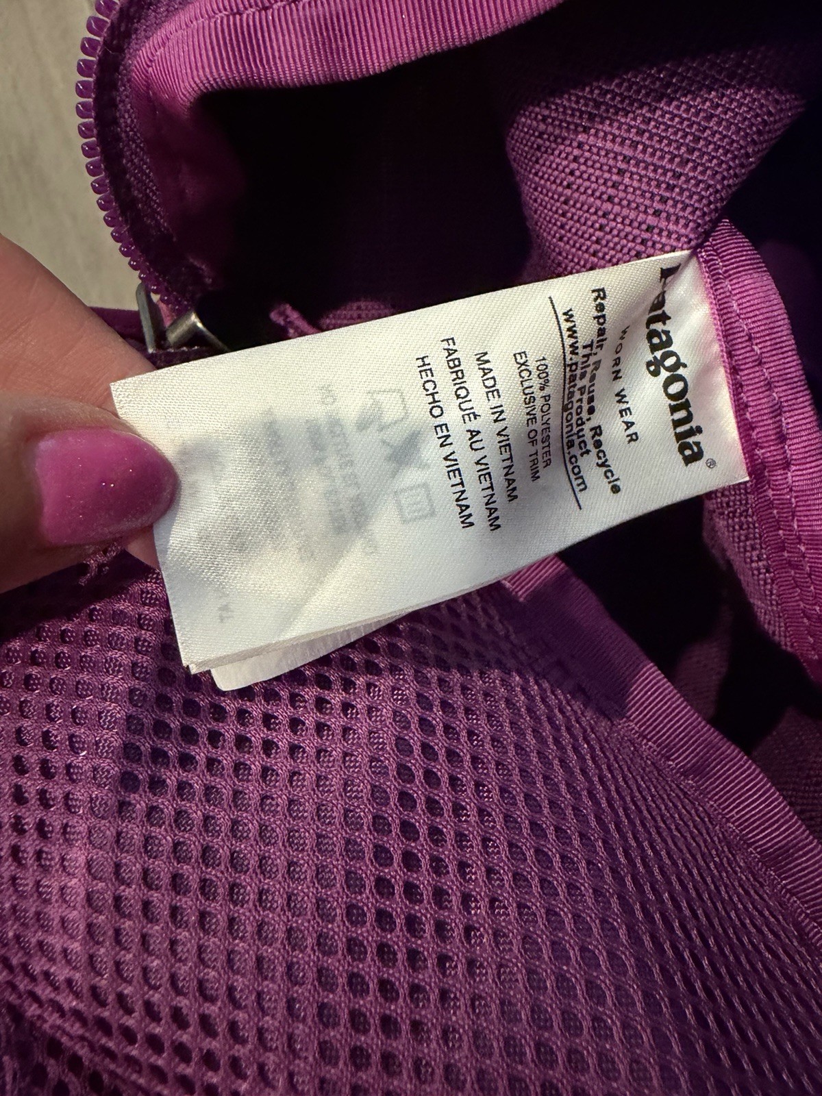 PATAGONIA BLACK HOLE 60L DUFFEL BAG PURPLE
