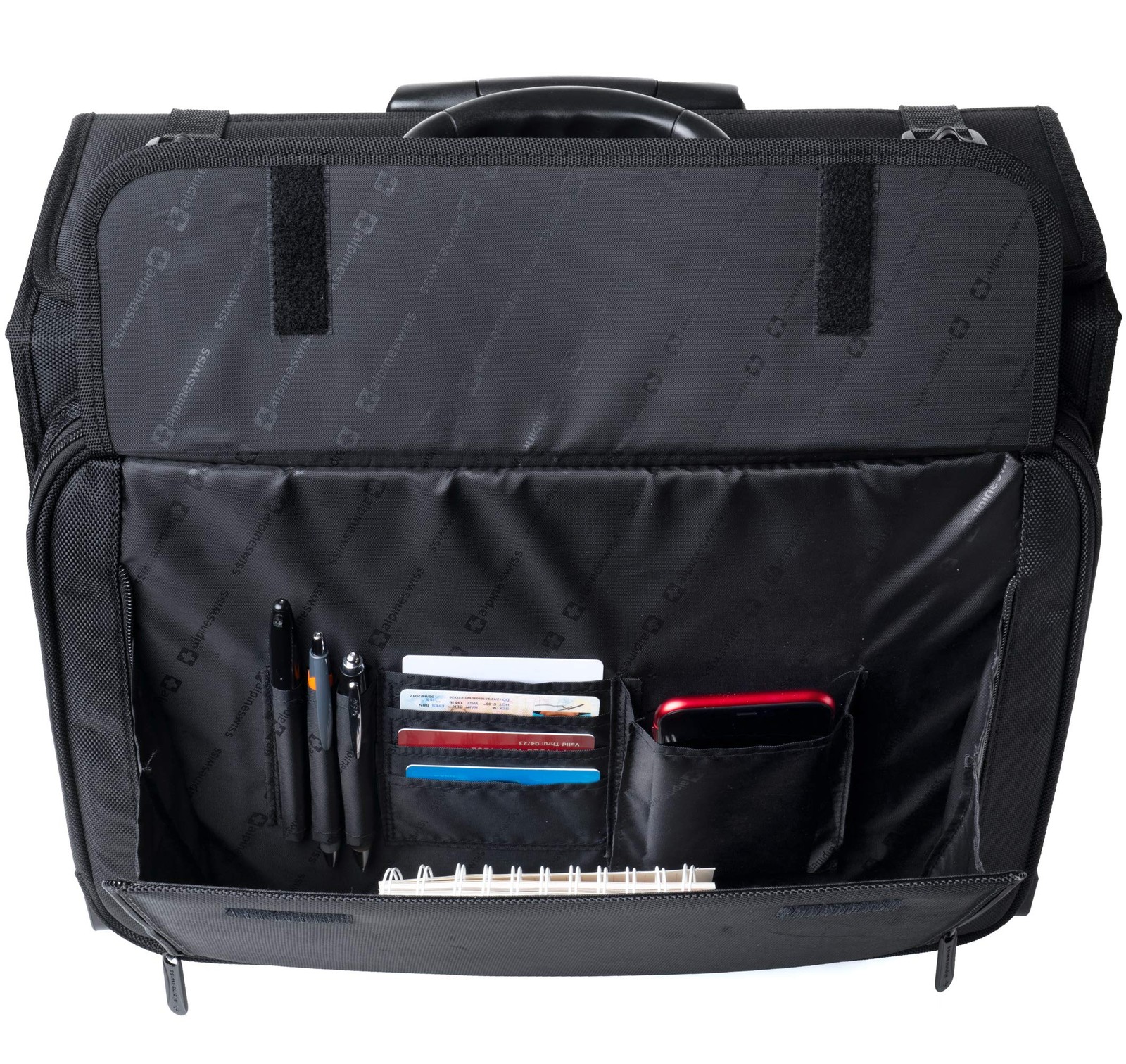 Rolling Briefcase | Laptop Bag For Men & | Hard Side Catalog Case on Wheels |…
