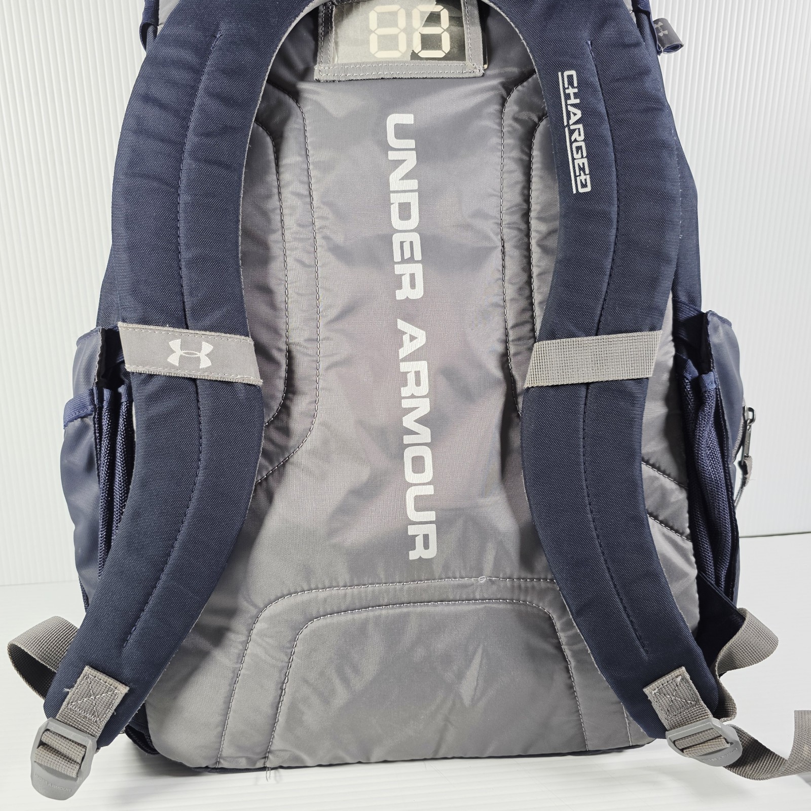 Under Armour Charged Royal Blue/Gray Backpack Mullen Basketball – Very Good