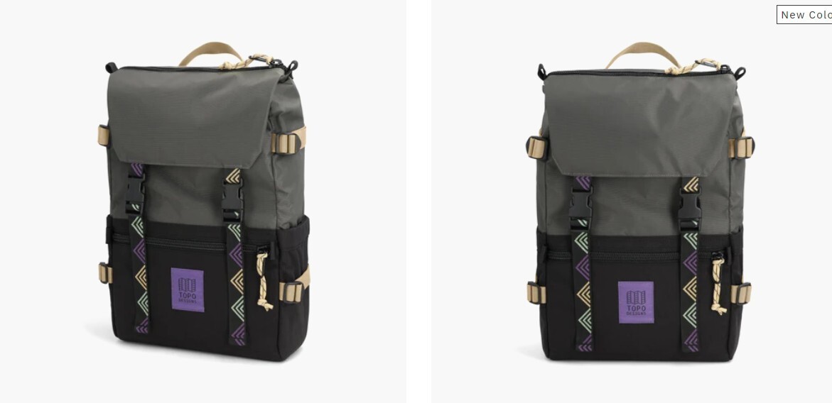 Topo Designs Rover Pack Classic, Back Pack, Day Back, Asphalt Black
