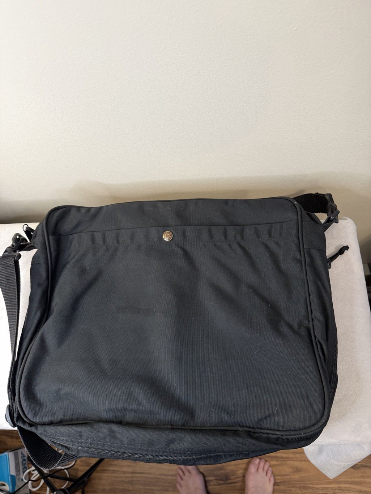 Outdoor Products Messenger Bag Black USMMA Kings Point Laptop Shoulder Bag USA