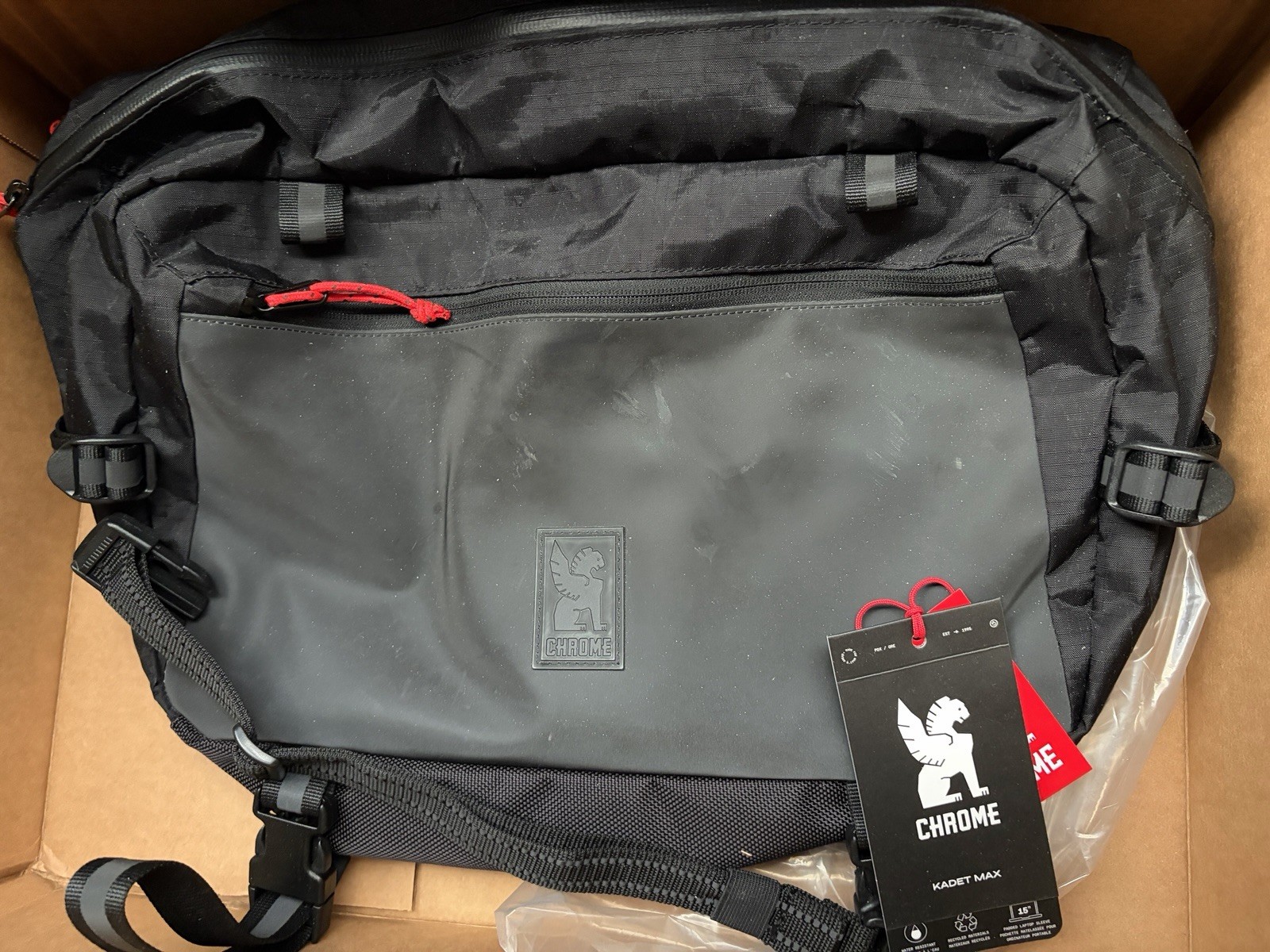 Chrome Industries Kadet Max Messenger Bag 15L Black XRF