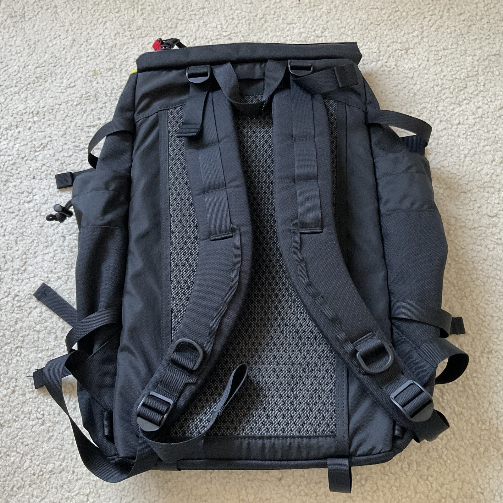 Topo Designs Mountain 37L Backpack Brand New Cordura High Capacity Black/Yellow