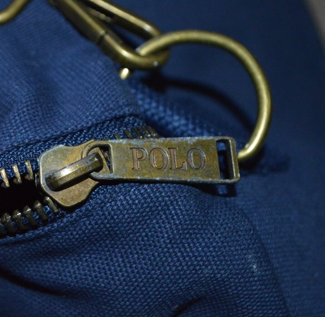 NWT POLO RALPH LAUREN Canvas BIG PONY Travel Duffle Gym Bag w/ Shoulder Strap
