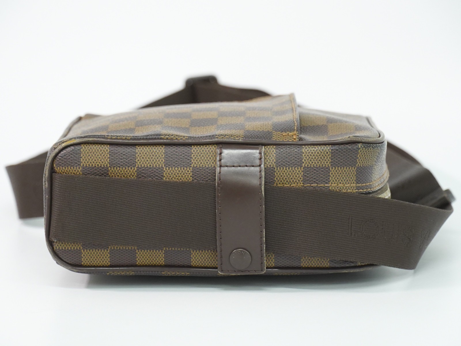 Louis Vuitton Olav PM N41442 Damier Ebene Canvas Crossbody Bag Brown