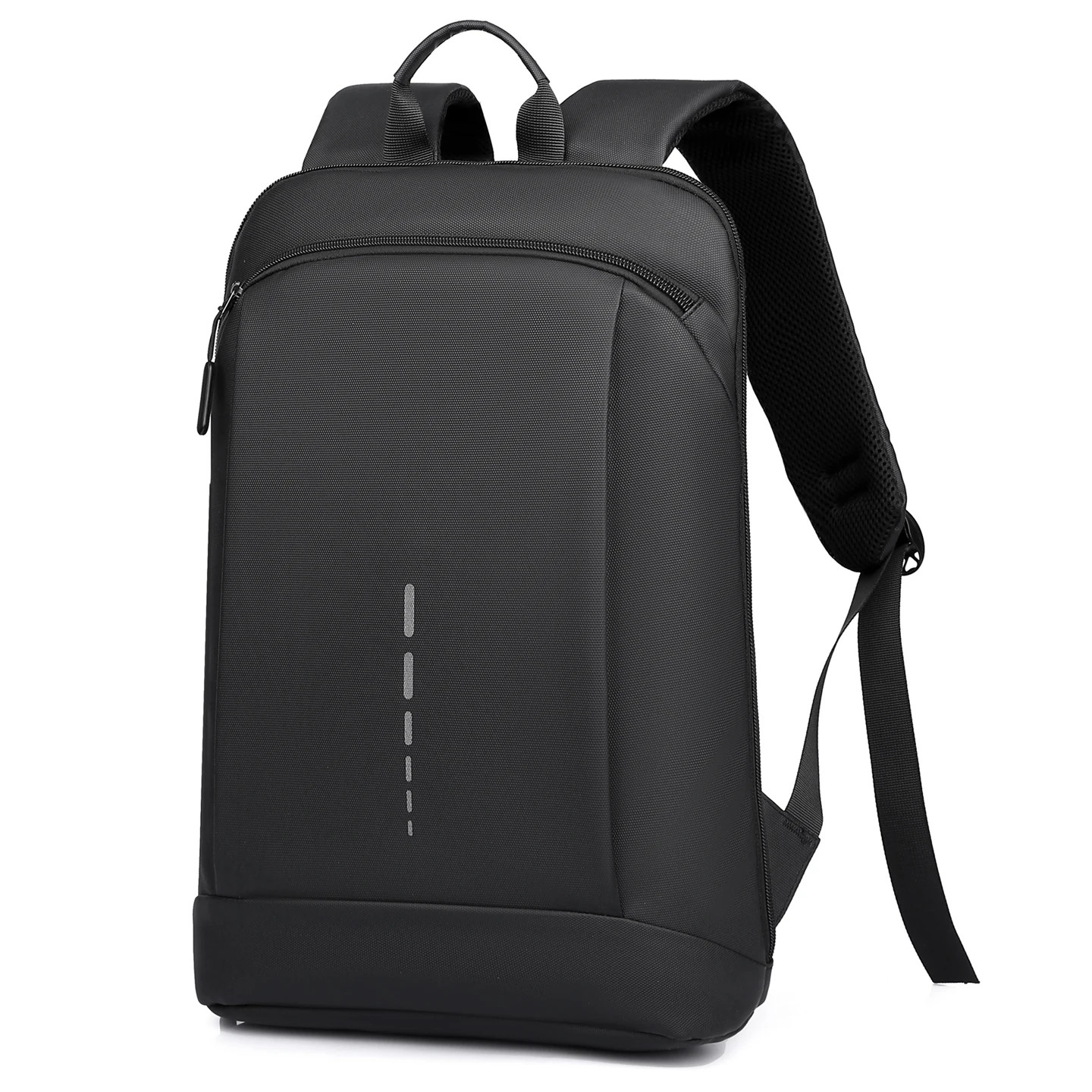 Mens Waterproof Backpack Slim 15.6 Laptop Bag Lightweight Business Travel Black