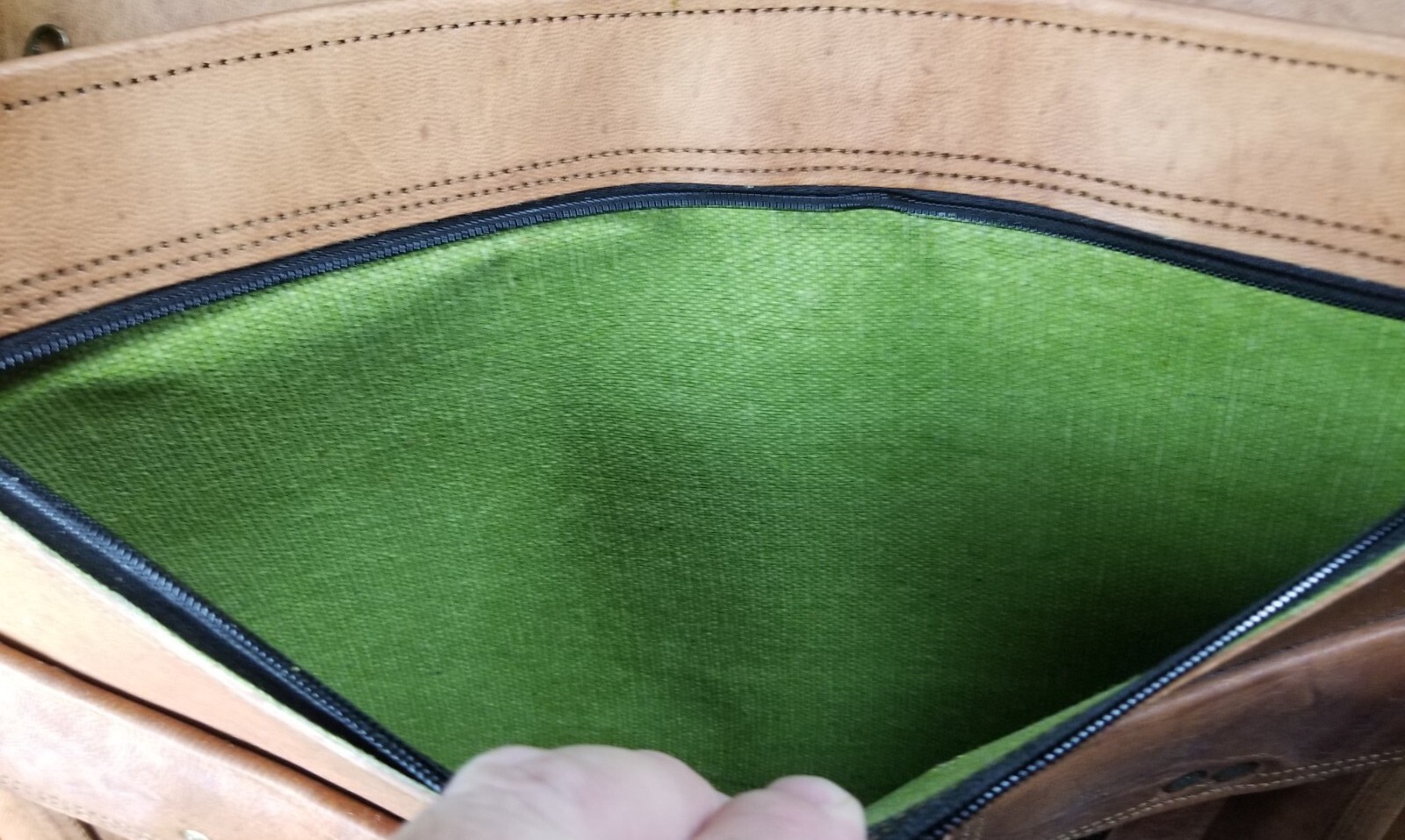 Cuero Handmade Leather Messenger Bag Laptop Briefcase Computer Bag Brown