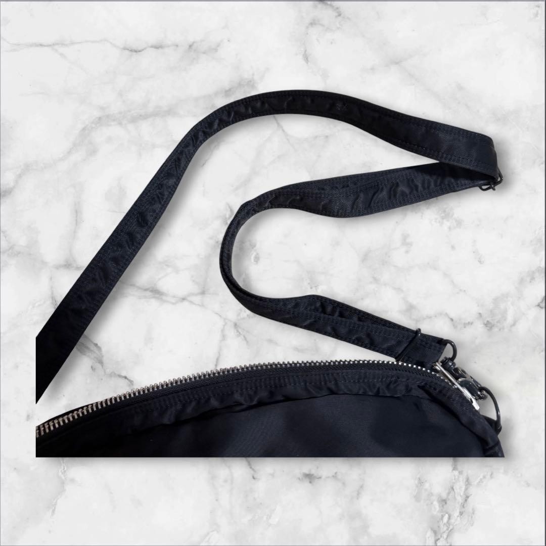 Excellent condition PORTER Tanker Shoulder Bag, Black, Oval