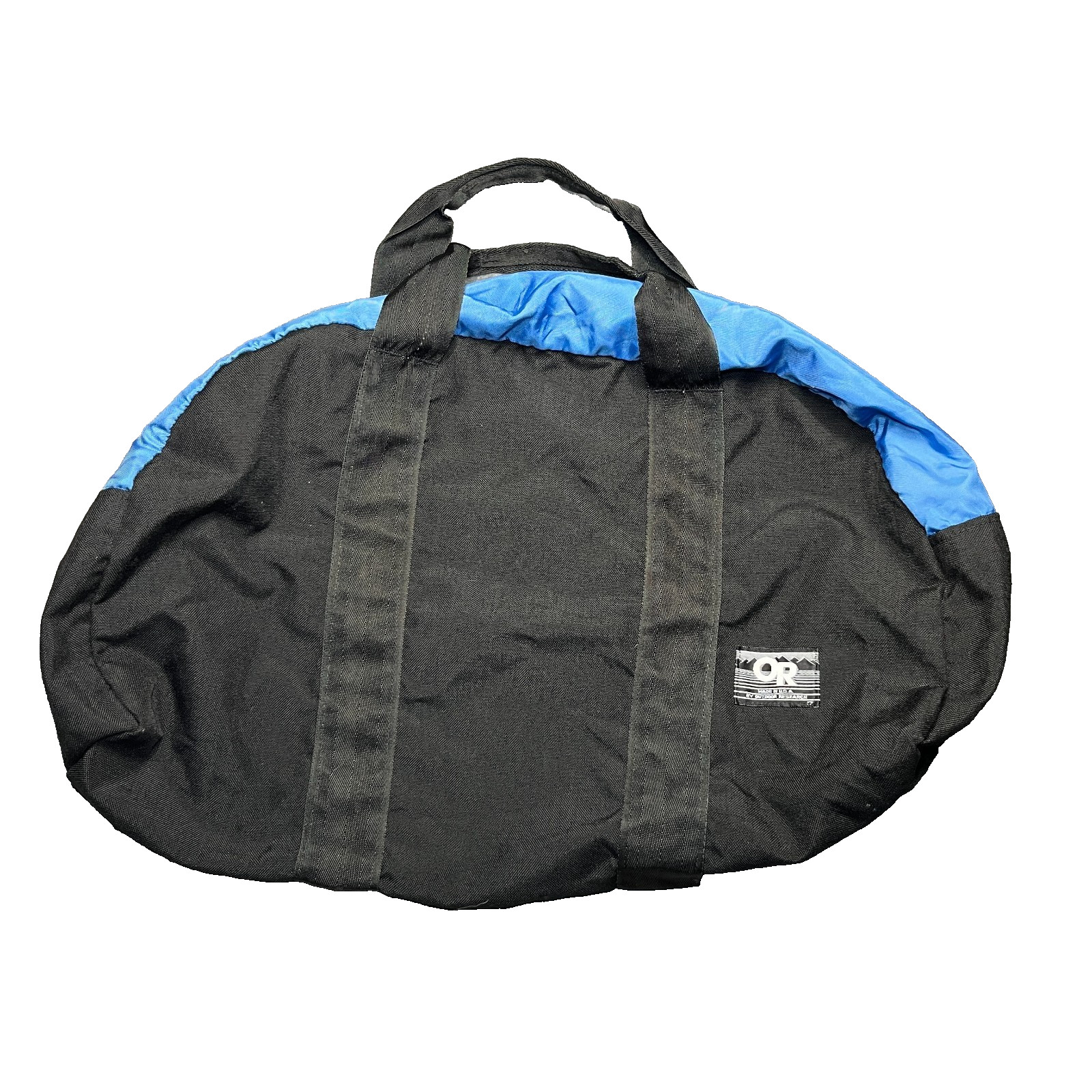 Vintage OR Outdoor Research Duffel Bag Blue Black Gym Weekender Large 28x13x11”