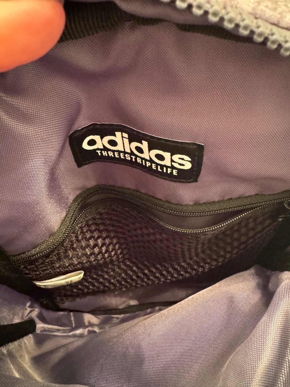 Adidas Backpack/ Crossbody Bag Sling Gray NWOT Lightweight Pockets