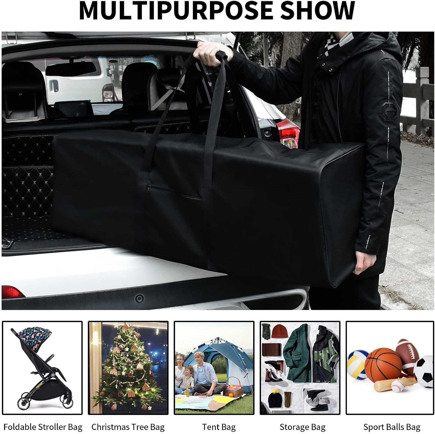 46 Inch Extra Large Duffle Bag for Travel, Sports Gear Storage Bag