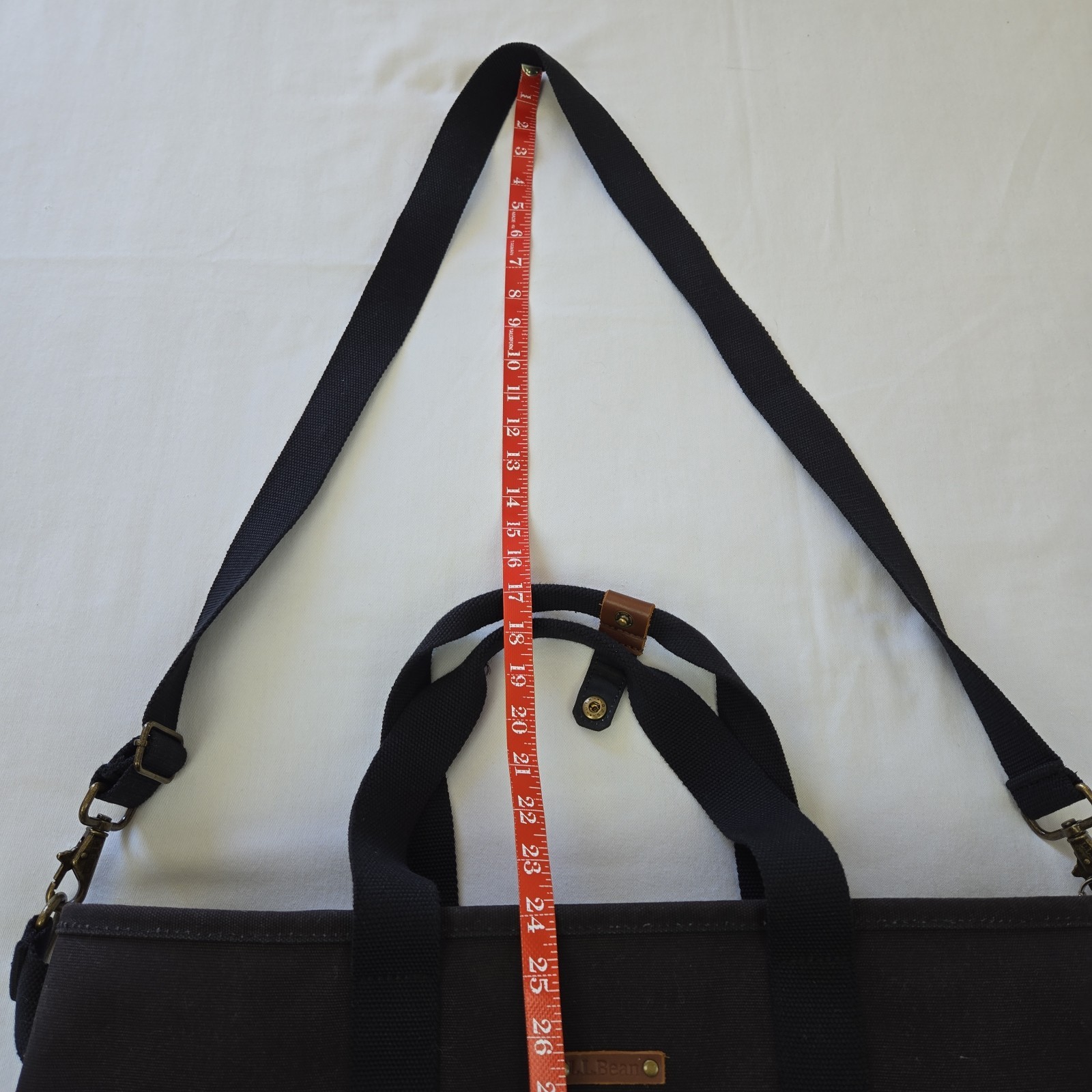L.L.Bean Nor’easter Large Canvas Tote Bag Seattle Study Club Logo Black / Green