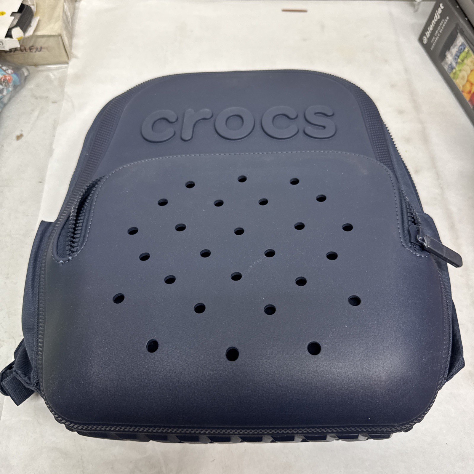 Crocs Classic Backpack NAVY – Jibbitz Compatible Laptop Bag School Work Travel