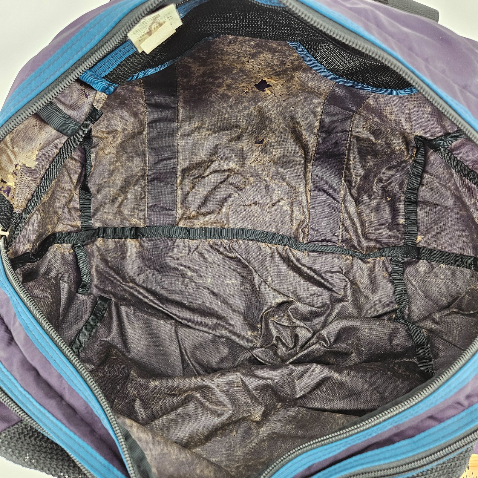 Vintage 90’s Patagonia Small Duffle Bag Purple Blue Black Carry On USA Made VTG
