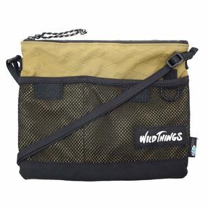 WILDTHINGS X-PAC Sacoche Shoulder Bag Beige/Black AB Used 20.5cm x 25.5cm