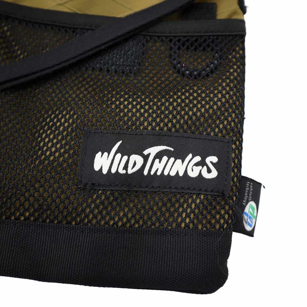 WILDTHINGS X-PAC Sacoche Shoulder Bag Beige/Black AB Used 20.5cm x 25.5cm