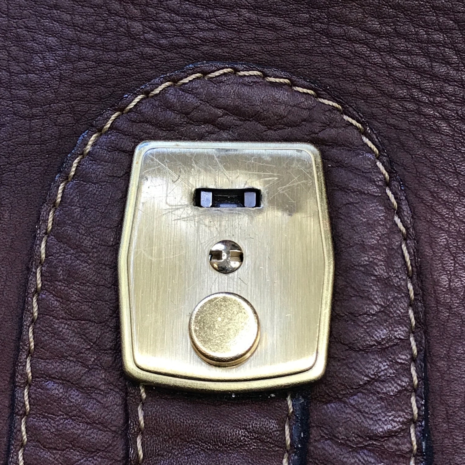 Vintage Rugero Brown Leather Messenger Bag Briefcase Removable Strap Lock & Key