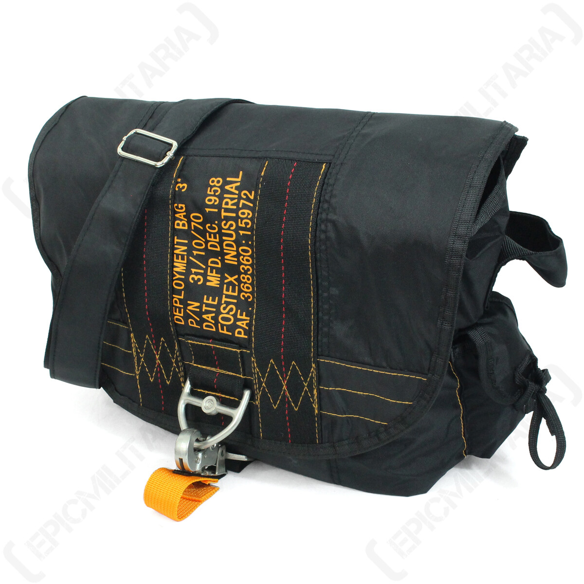 USAF United States Black Paratroopers Air Force Satchel Bag – New