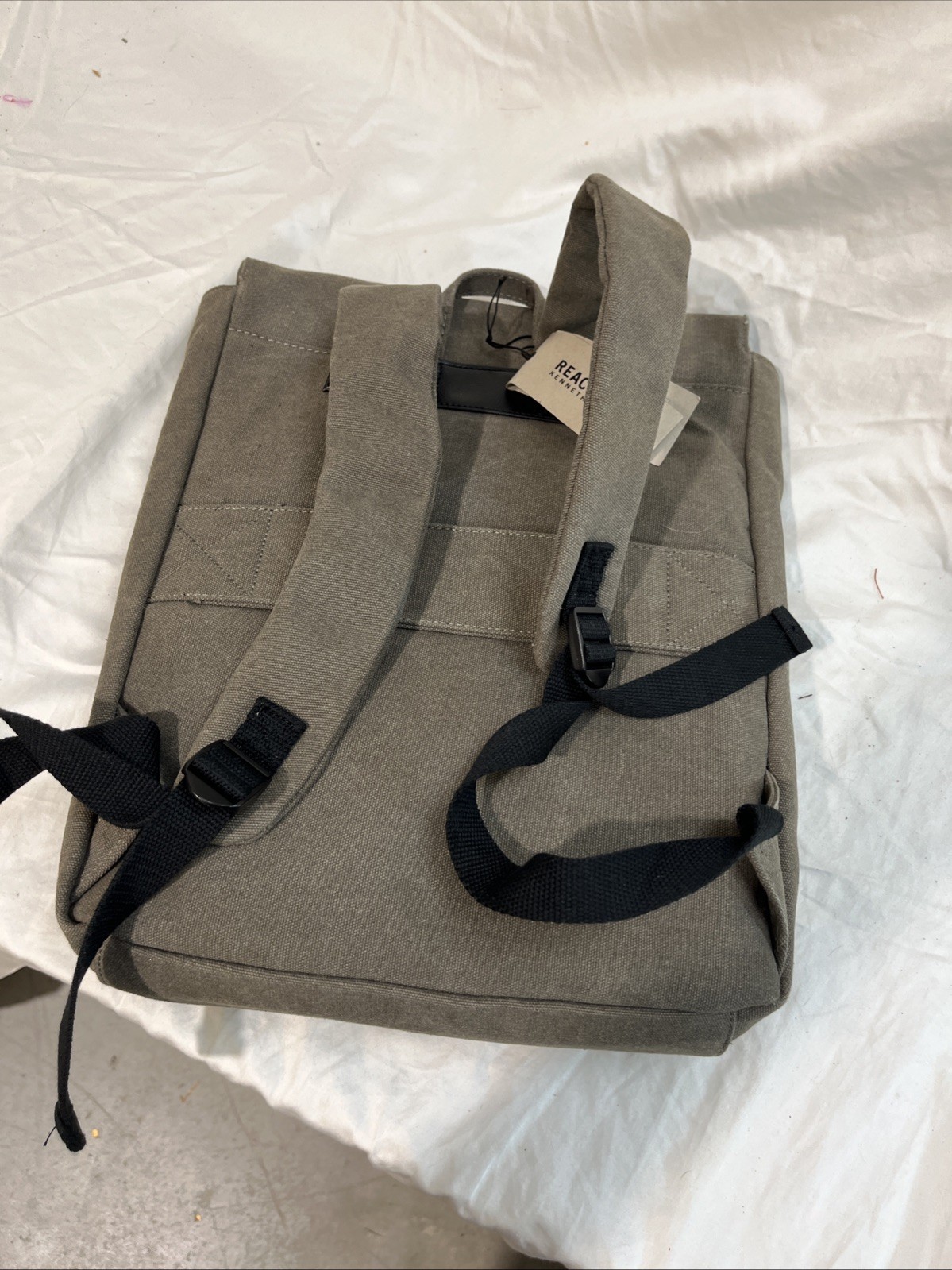 NEW KENNETH COLE REACTION ALLY CANVAS LARGE BACK PACK