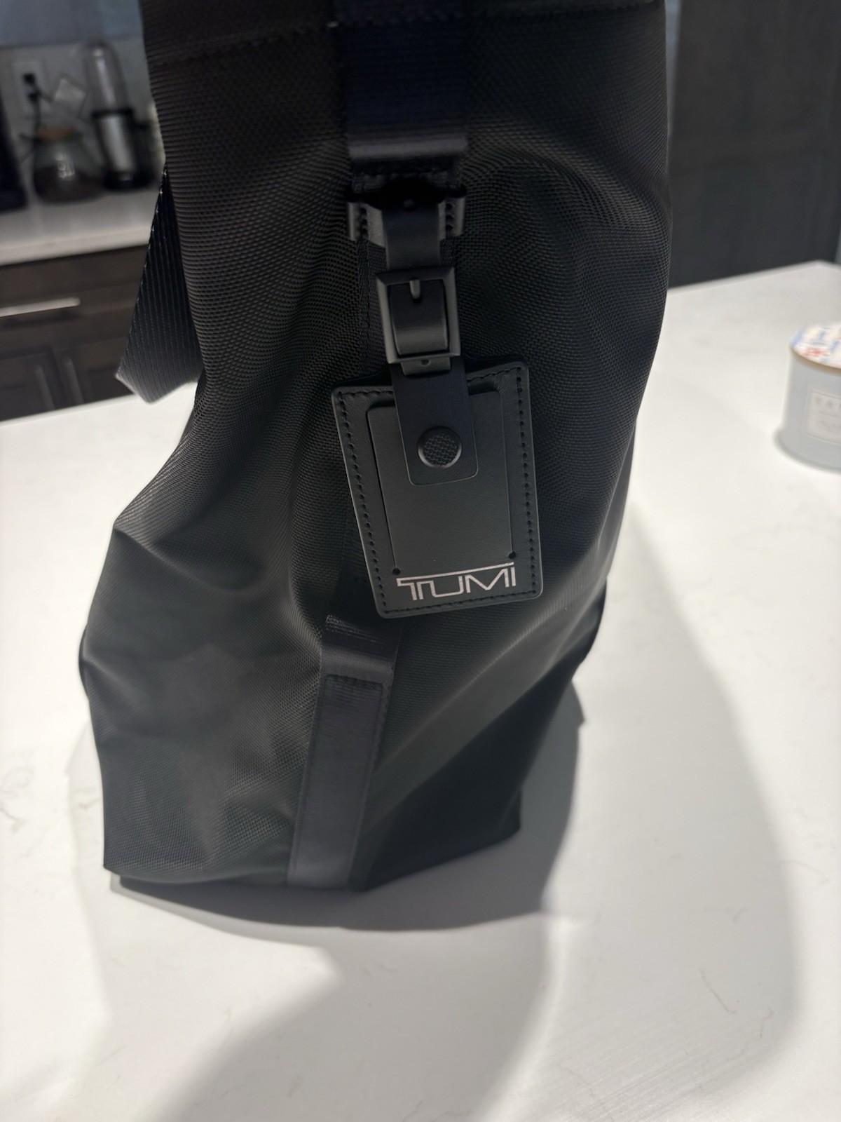 Tumi Black Zip Tote Bag Solid Double Handles with Inner Pockets / AA branded