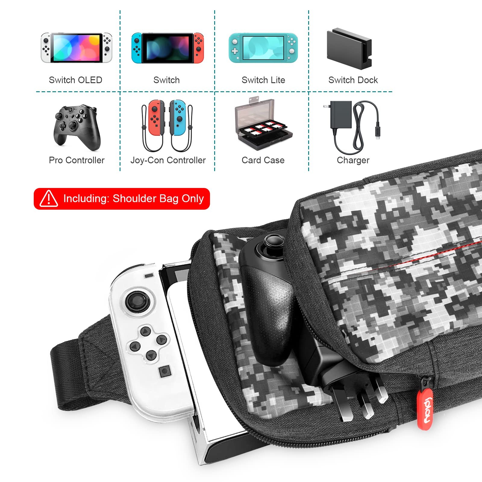 Backpack Carrying Travel Bag for Nintendo Switch/2/Lite/OLED/Console/Dock/Joy…