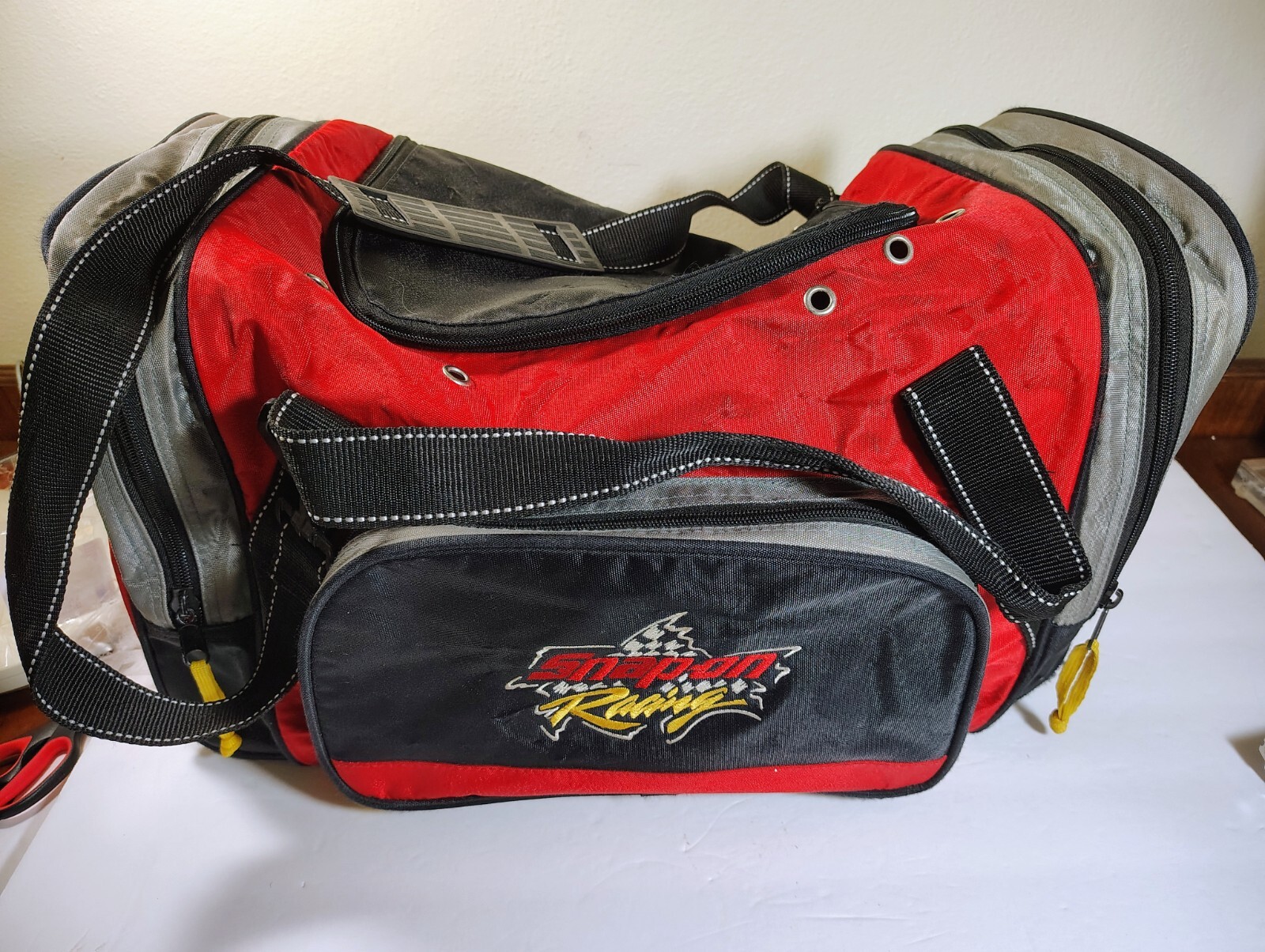 Vintage Snap-On Racing Colorful Duffle Gym Bag