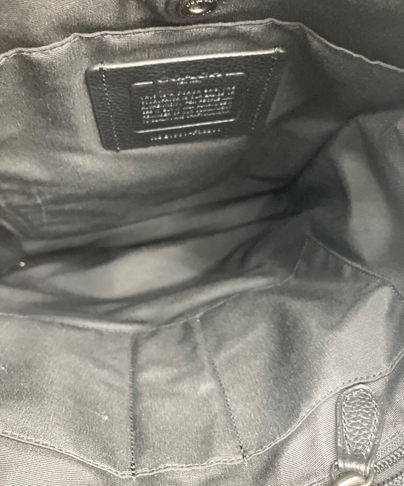 COACH Hudson Backpack Black Leather F36811