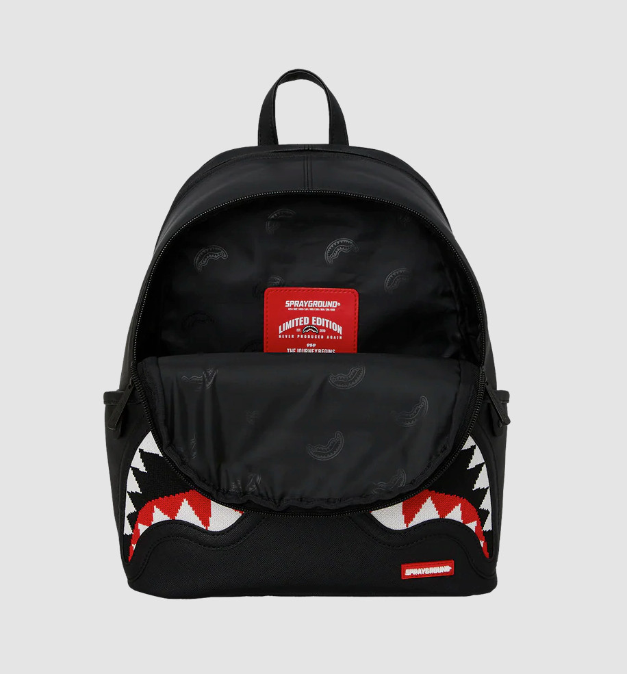 *NEW* SPRAYGROUND KNIT COMMANDER SAVAGE BACKPACK BLACK (B8024) 👍