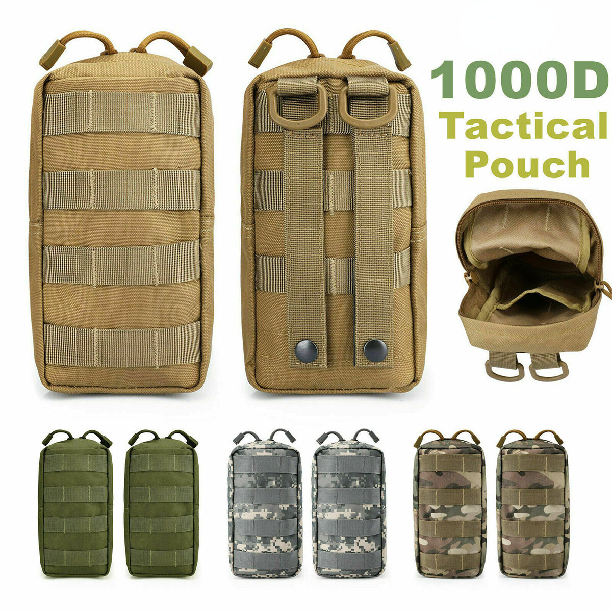 Tactical Molle System Medical Pouch EDC Accessory Waist Pack Airsoft Hunting Bag