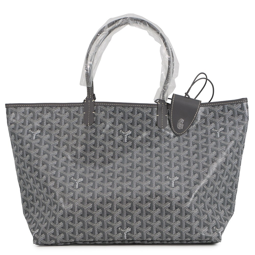 GOYARD Saint Louis with clip Size PM PVC/Leather Gray STLCROPMLTY51CL51P