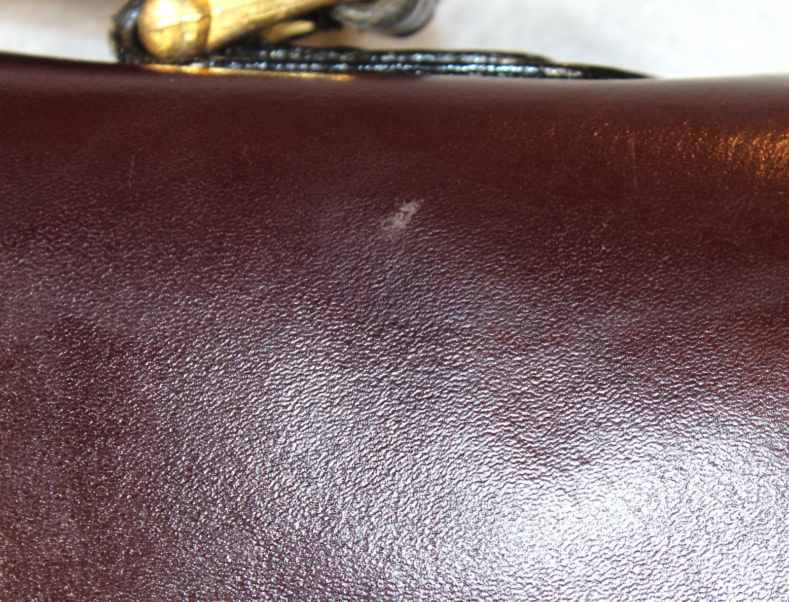 Vintage Leather Attache Briefcase Burgundy Folio Laptop Locking Bag 90s