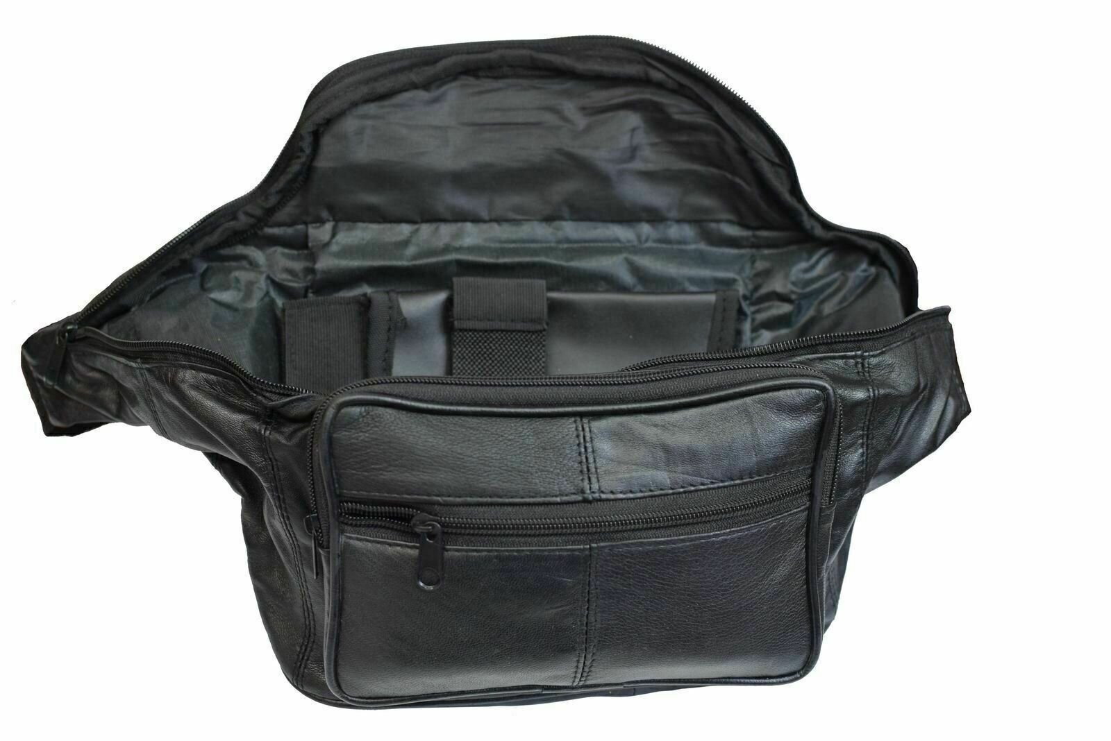 Genuine Leather Concealed Carry Weapon Waist Gun Pouch Fanny Pack Men & Women
